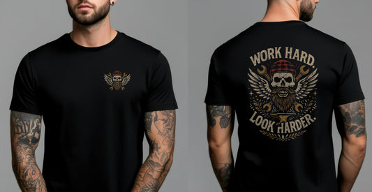 Men's Work Hard Look Harder T-Shirt